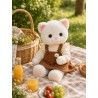 Lucky Doggy L112 robe salopette marron et haut crème pour peluche