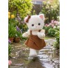 Lucky Doggy L112 robe salopette marron et haut crème pour peluche