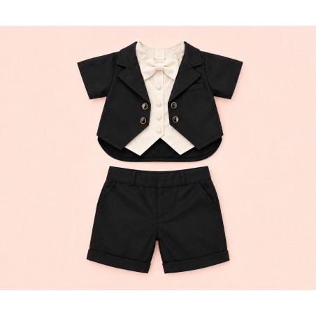 Black Pie Zeremonie-Outfit für Plüschtiere – Ref. Y001