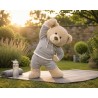 Sport Outfit for 40 cm Plush – Grey Tracksuit Set – Champion's Training