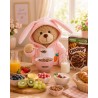 rosa Hasenpyjama mit langen Ohren für Plüschtier – Ref. Y236