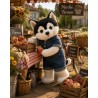 Denim Explorer Y013 blue denim jumpsuit for 40 cm plush toy