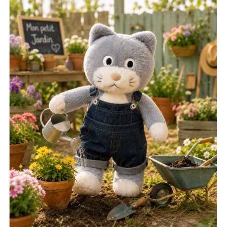 Denim Adventure Overalls Y003 – Denim Outfit for 40 cm Plush Toys