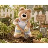 Cuddly Comfort Overalls Y229 pastel blue plush outfit