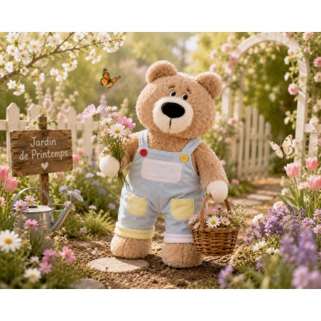 Knusse Tuinbroek Y229 lichtblauwe knuffelkleding
