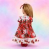 Festlicher Garten Blumenkleid mit Schleife für 45-cm-Puppen - CL-0556