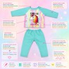 Pyjama Licorne Arc-en-ciel pour poupée 18 pouces 45 cm