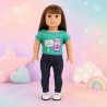 Hippo Love Outfit für 45 cm Puppe