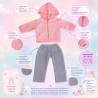 Cozy Pink Outfit für 45 cm Puppe