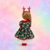 Weihnachtszauber Kleid für 45 cm Puppe