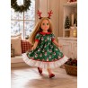 Weihnachtszauber Kleid für 45 cm Puppe