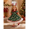 Weihnachtszauber Kleid für 45 cm Puppe