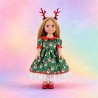 Weihnachtszauber Kleid für 45 cm Puppe