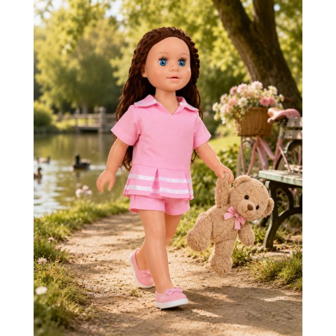 Sport Chic Rosa Set für 45 cm Puppe