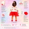 Robe Licorne Ruby Dreams – Robe de cérémonie pour poupée 18 pouces (45 cm)