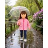 Denim Stars Hoodie-Set für 45 cm Puppe