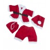 Tenue de Père-Noël  - la tenue idéale pour les peluches personnalisées ! ,  40 cm  - La tenue idé