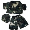 Camouflaged military outfit for 40 cm plush toy